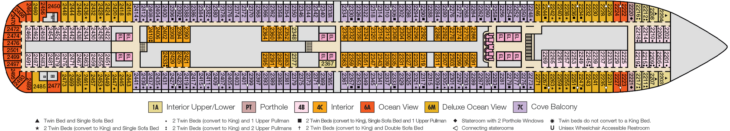 carnival cruise dream deck plans