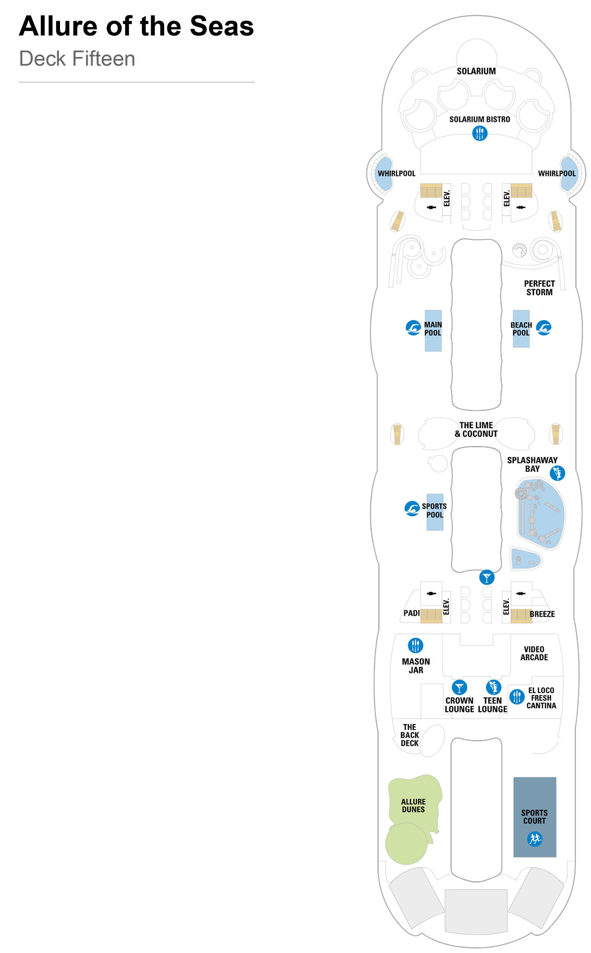 Allure of the Seas Deck 15