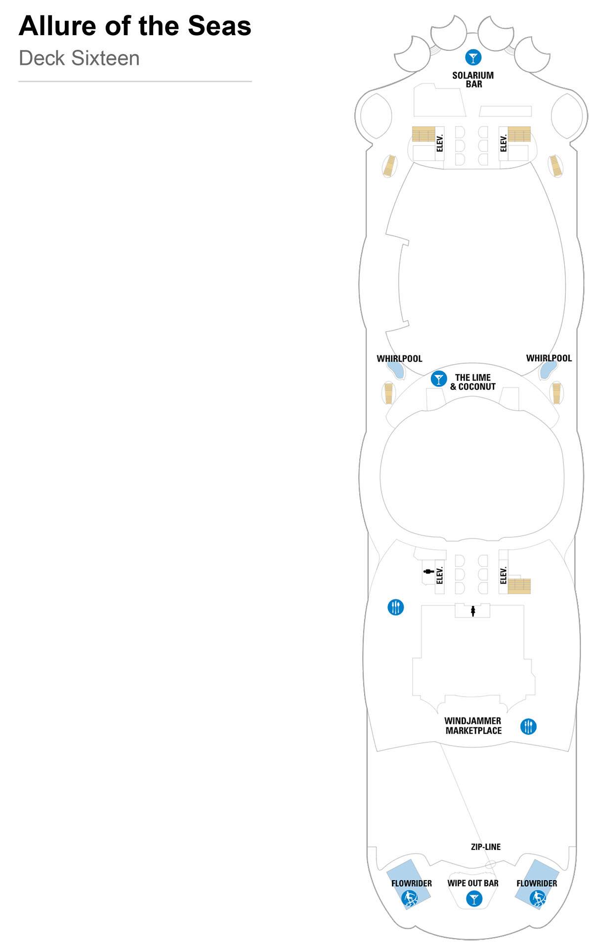 Allure of the Seas Deck 16