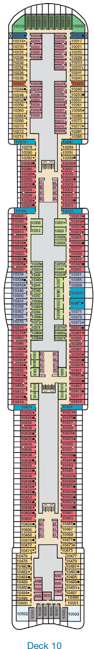 Carnival Jubilee Deck 10