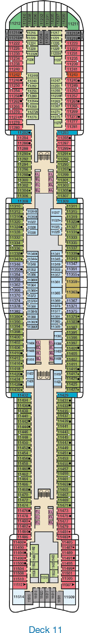 Carnival Jubilee Deck 11