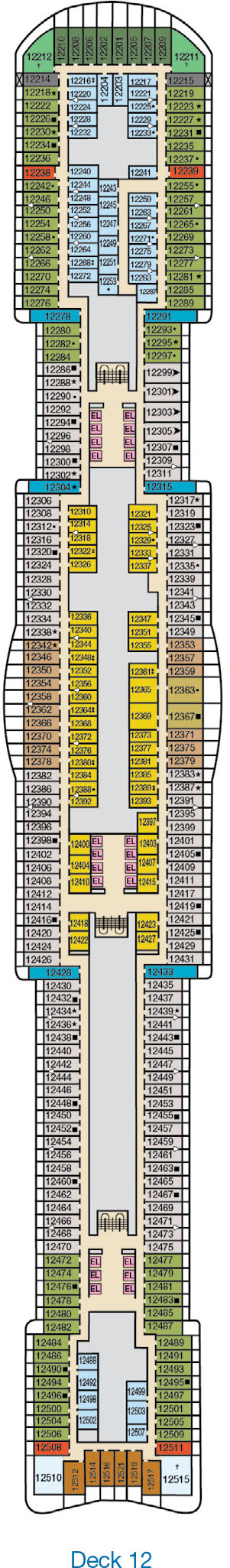 Carnival Jubilee Deck 12