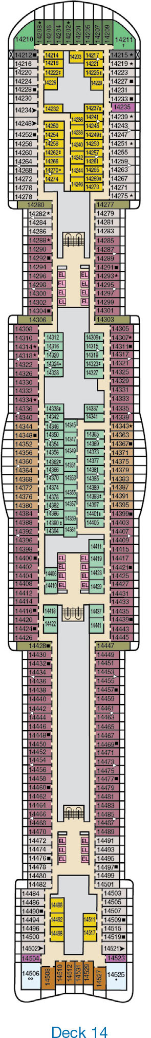 Carnival Jubilee Deck 14
