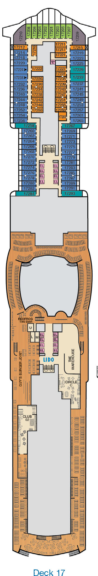 Carnival Jubilee Deck 17