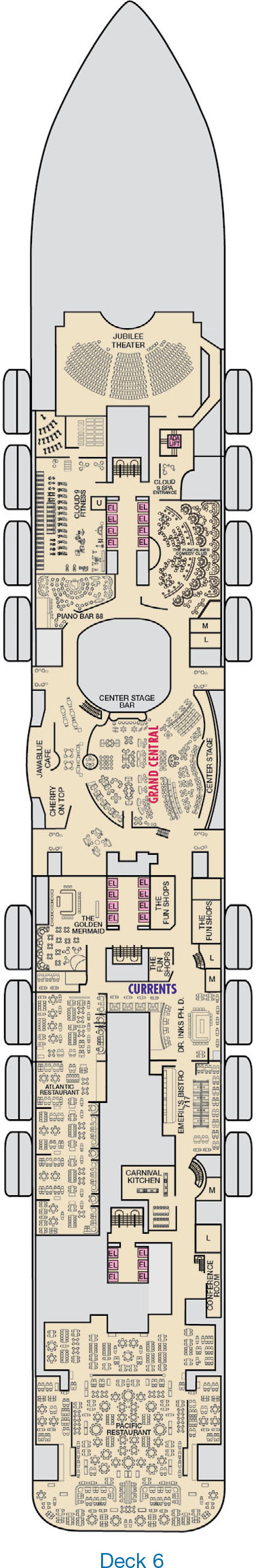 Carnival Jubilee Deck 6