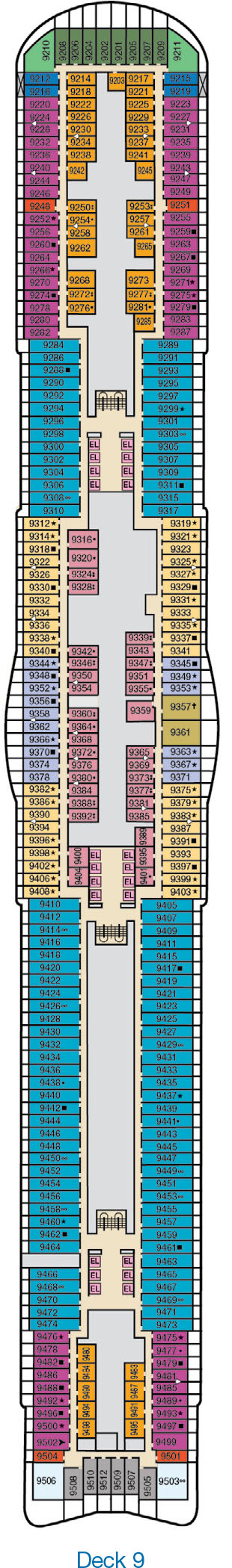 Carnival Jubilee Deck 9