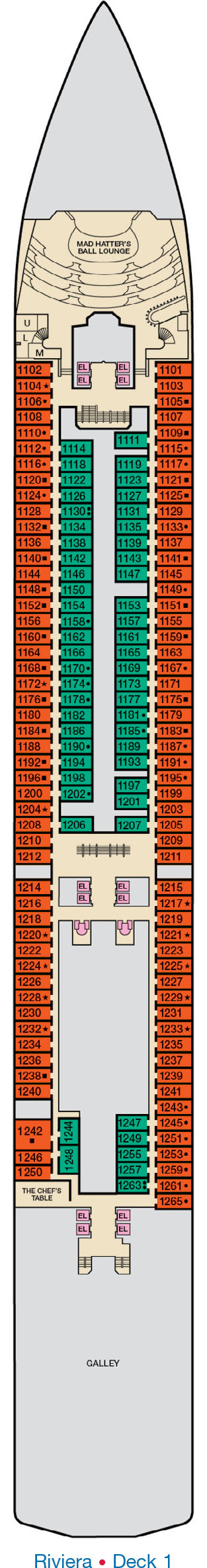 Carnival Miracle Deck 1