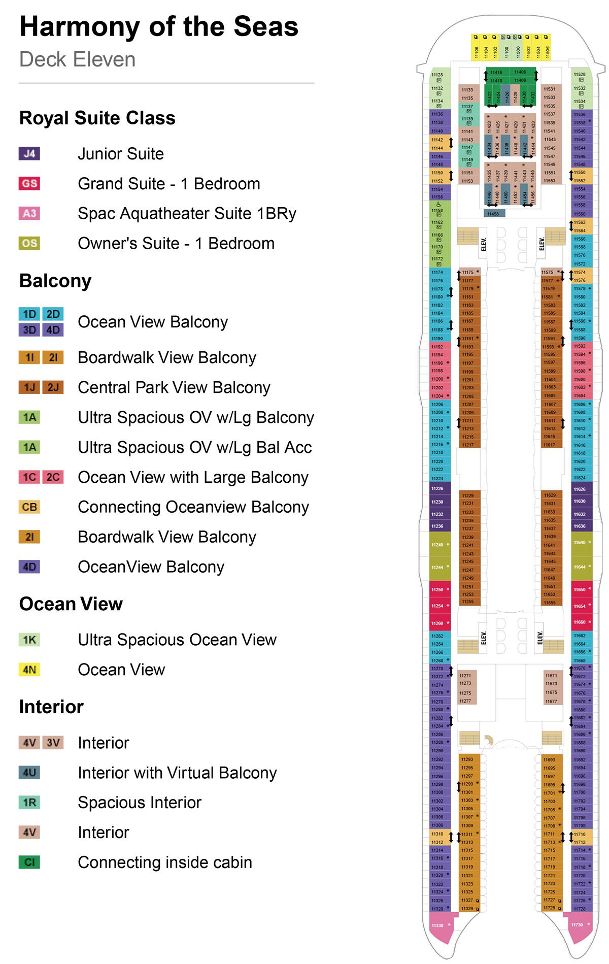 Harmony of the Seas Deck 11