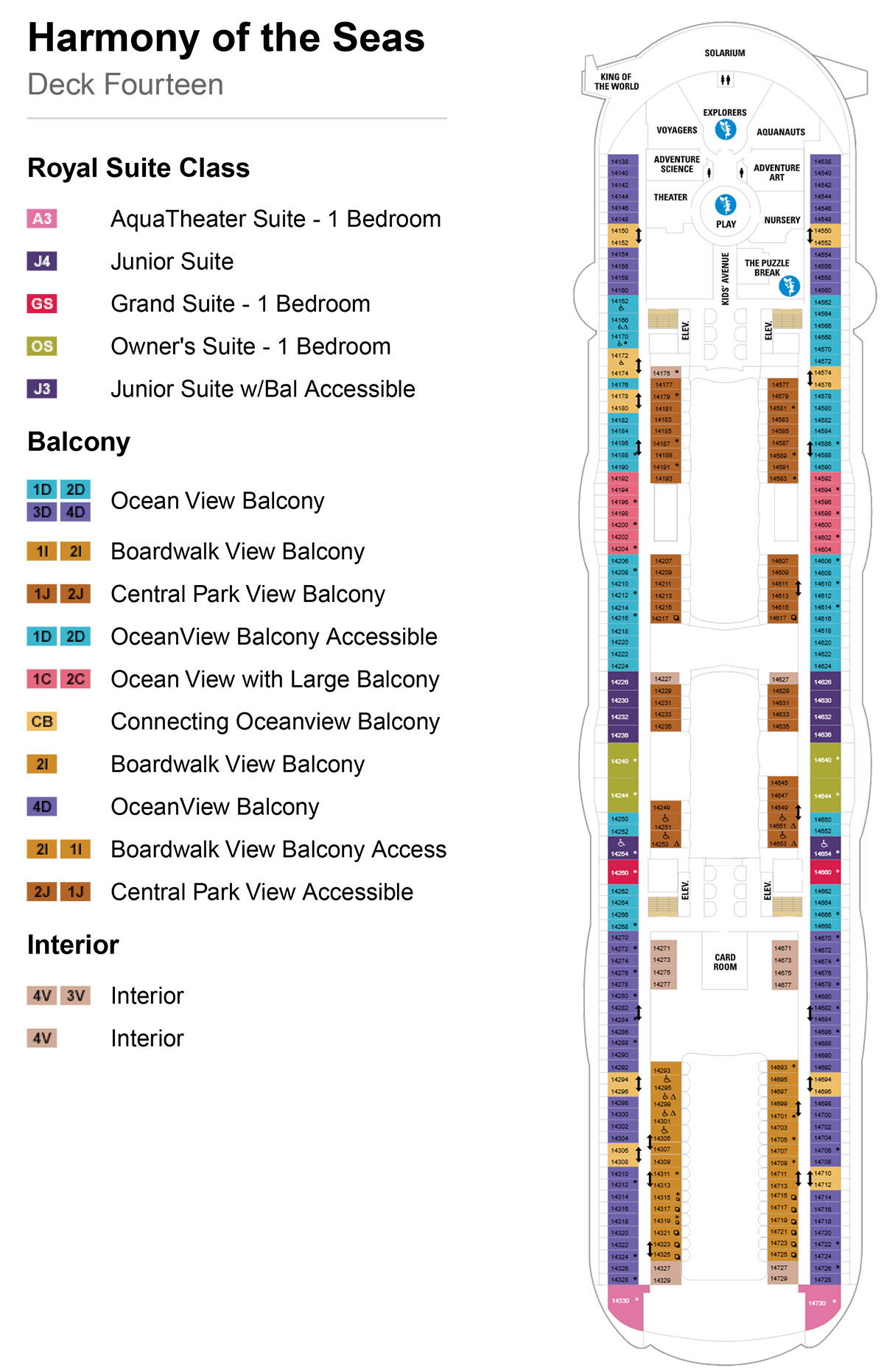 Harmony of the Seas Deck 14