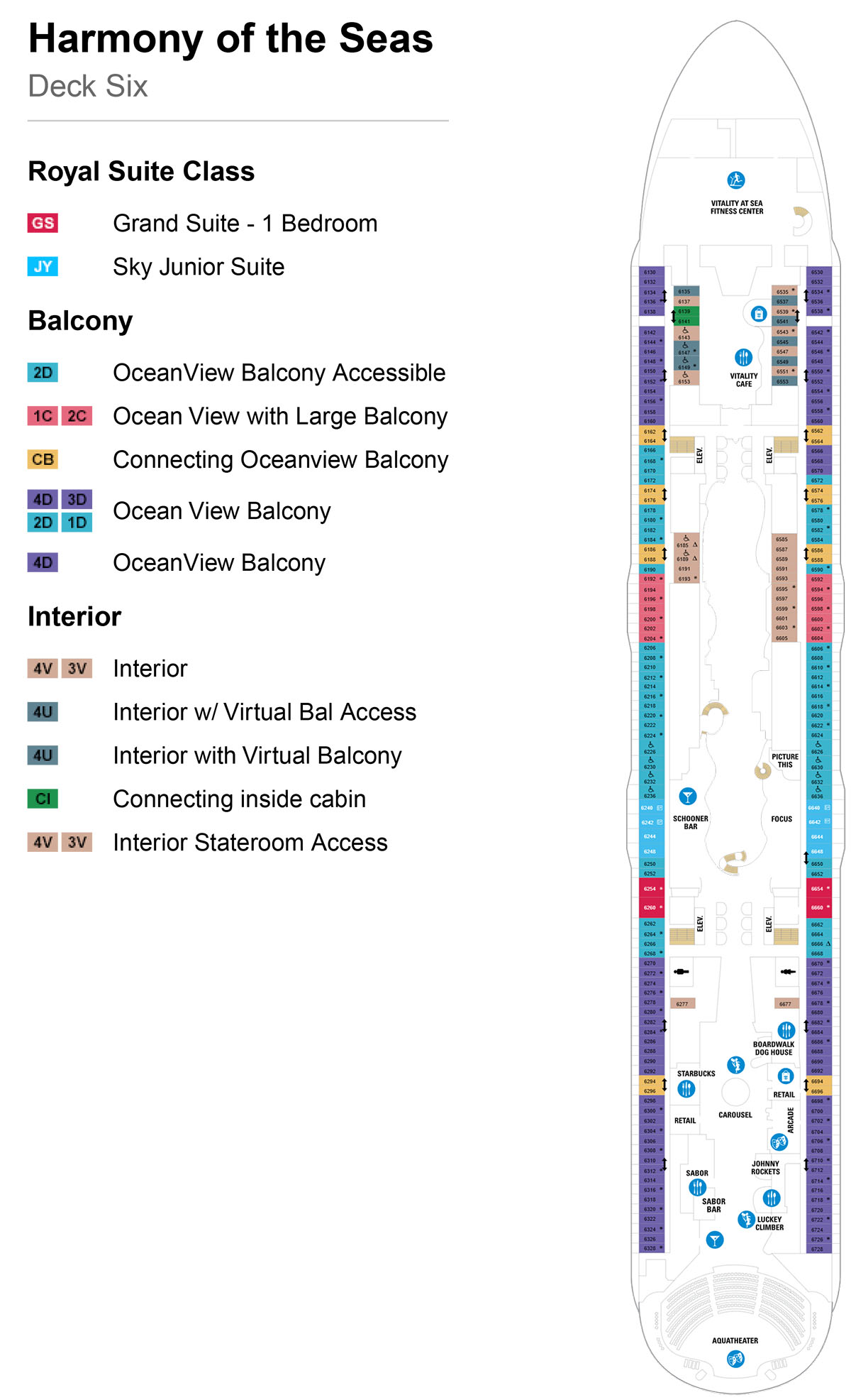 Harmony of the Seas Deck 6
