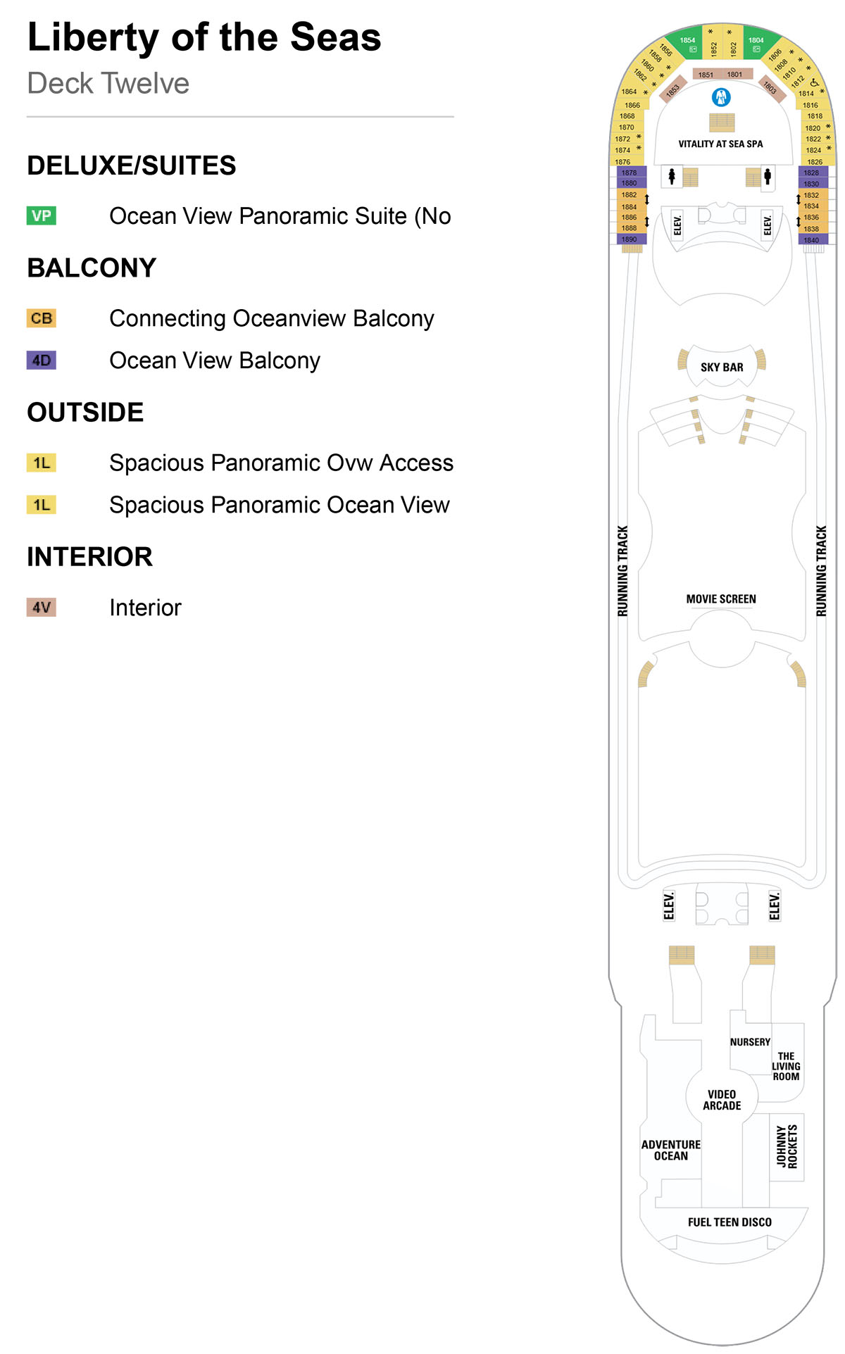 Liberty of the Seas Deck 12