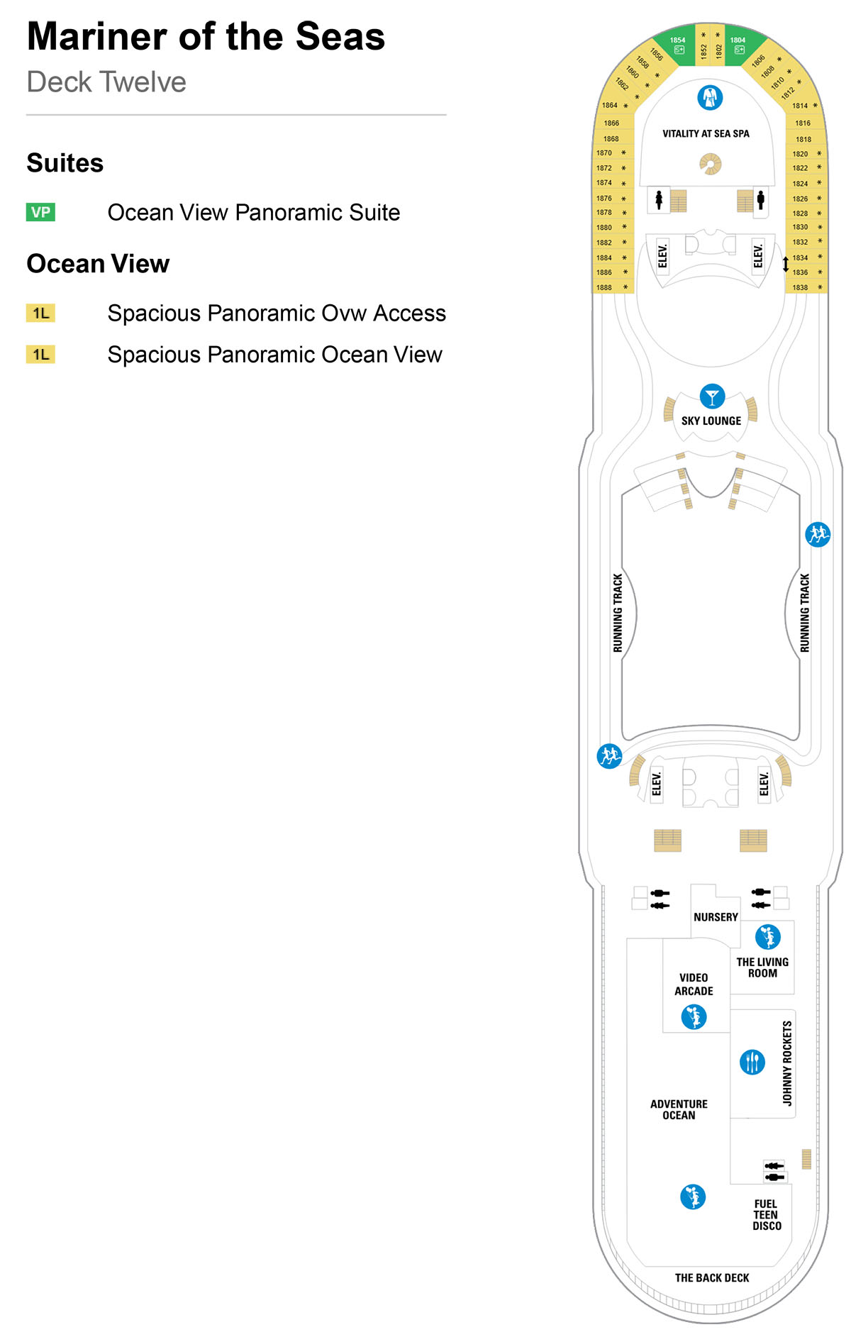 Mariner of the Seas Deck 12