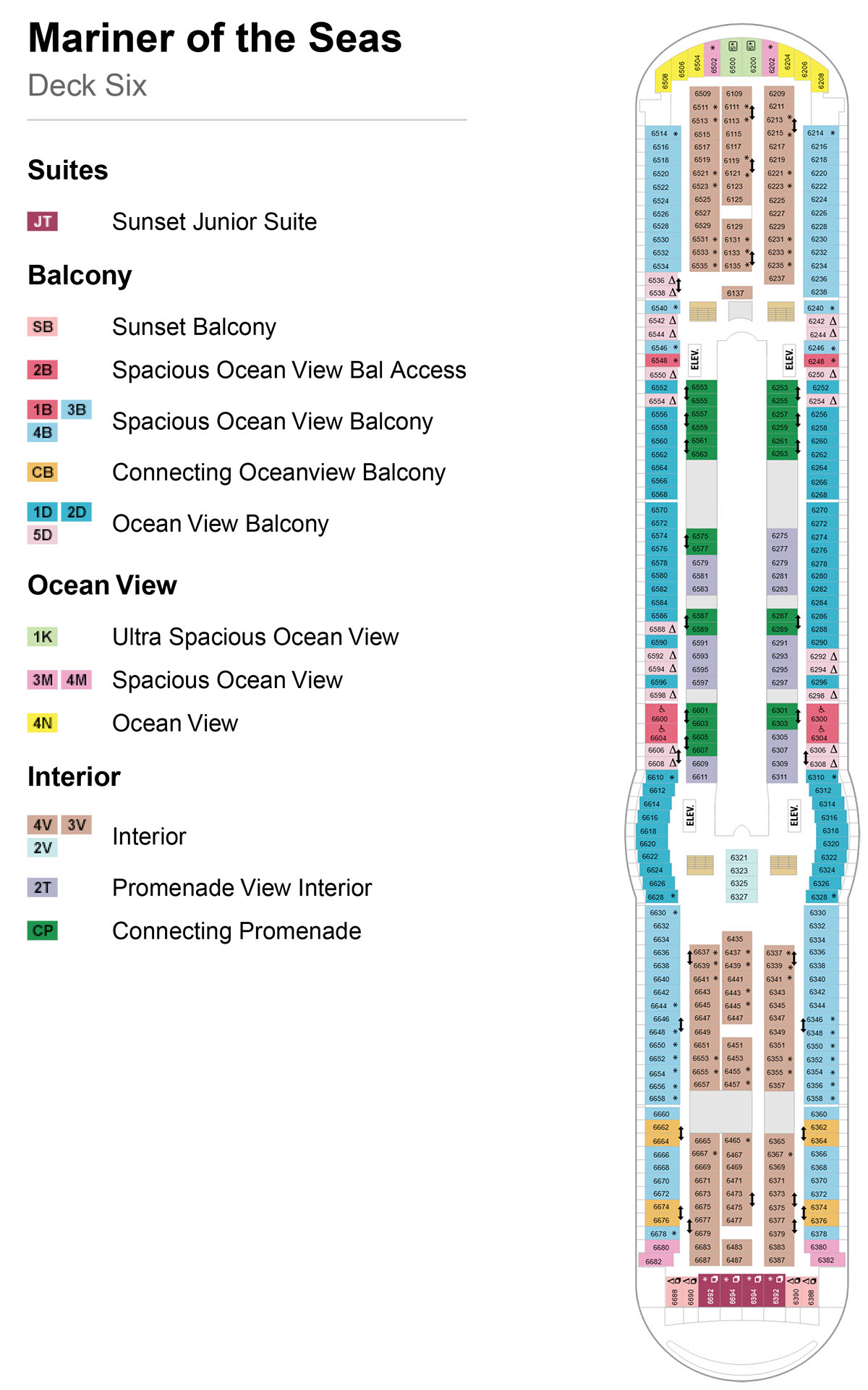 Mariner of the Seas Deck 6