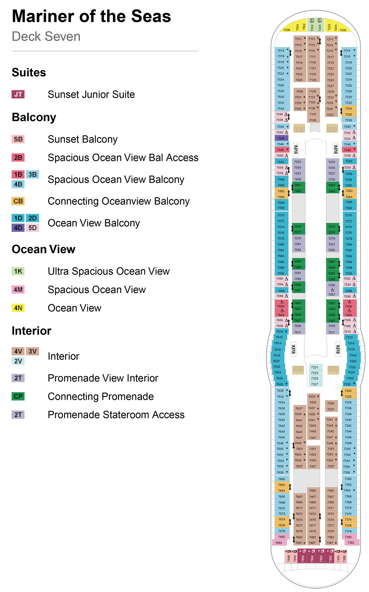 Mariner of the Seas Deck 7