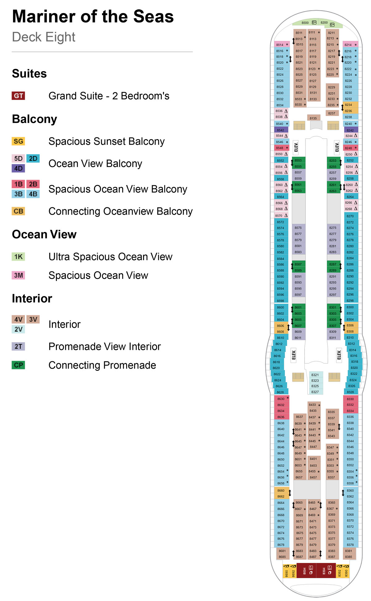 Mariner of the Seas Deck 8