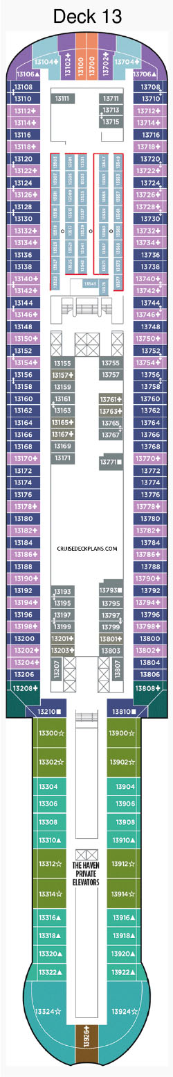 Norwegian Viva Deck 13