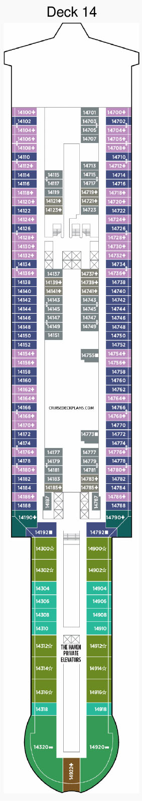 Norwegian Viva Deck 14