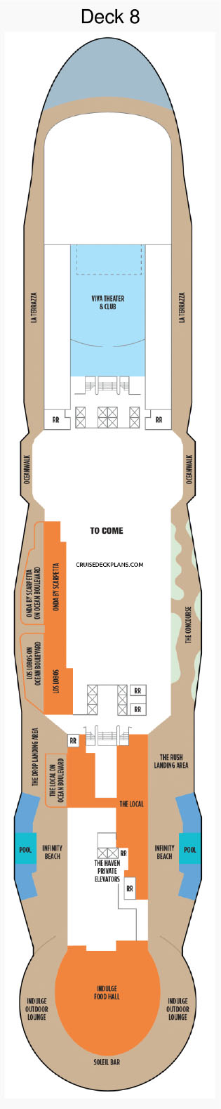 Norwegian Viva Deck 8