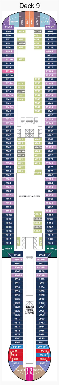 Norwegian Viva Deck 9