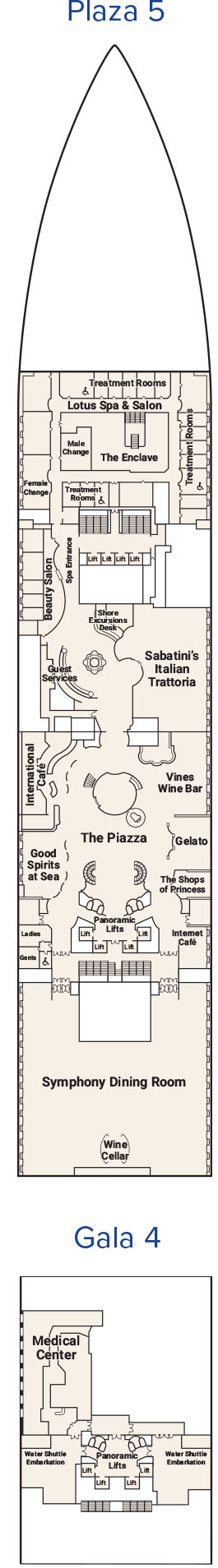 Regal Princess Deck Plan 5-4