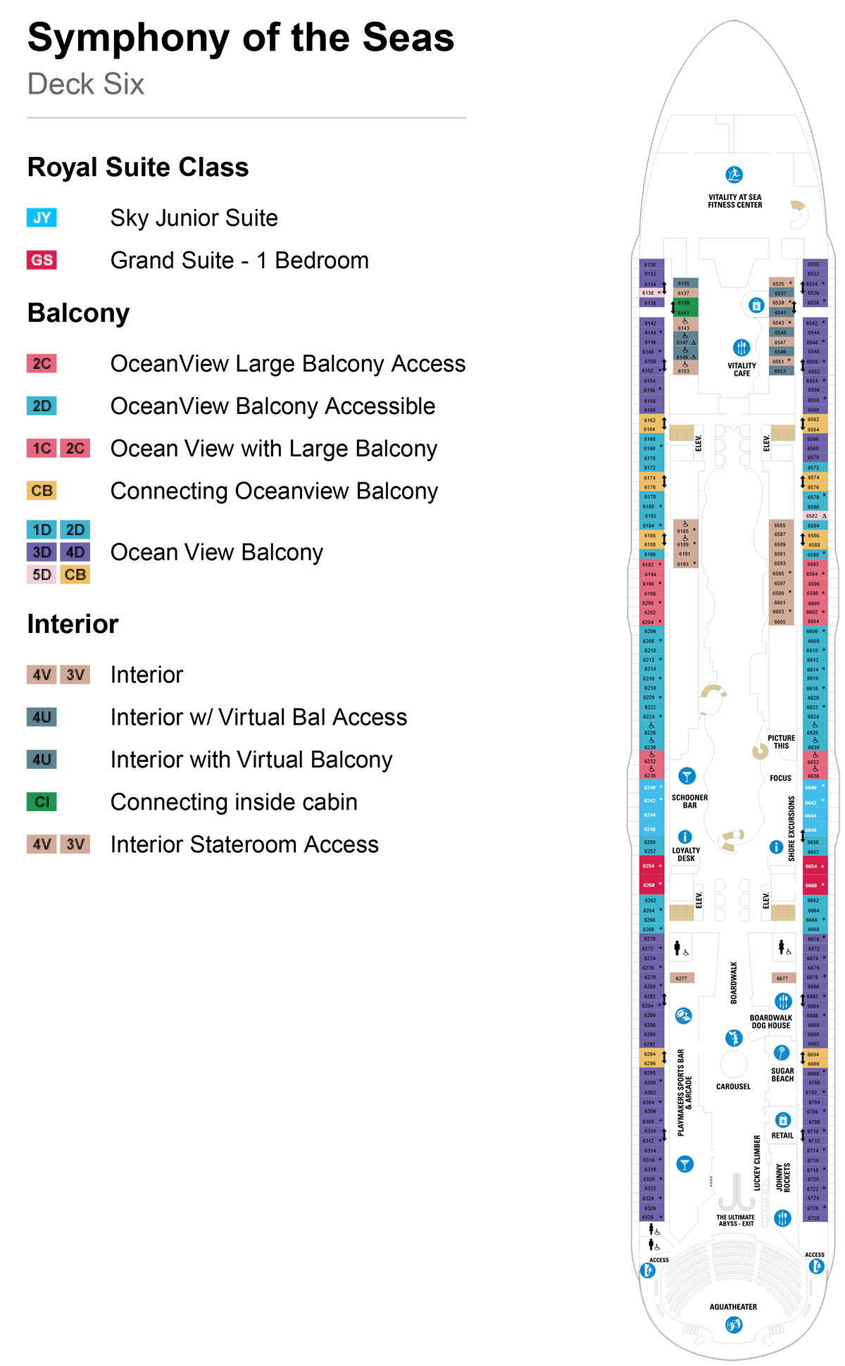Symphony of the Seas Deck 6