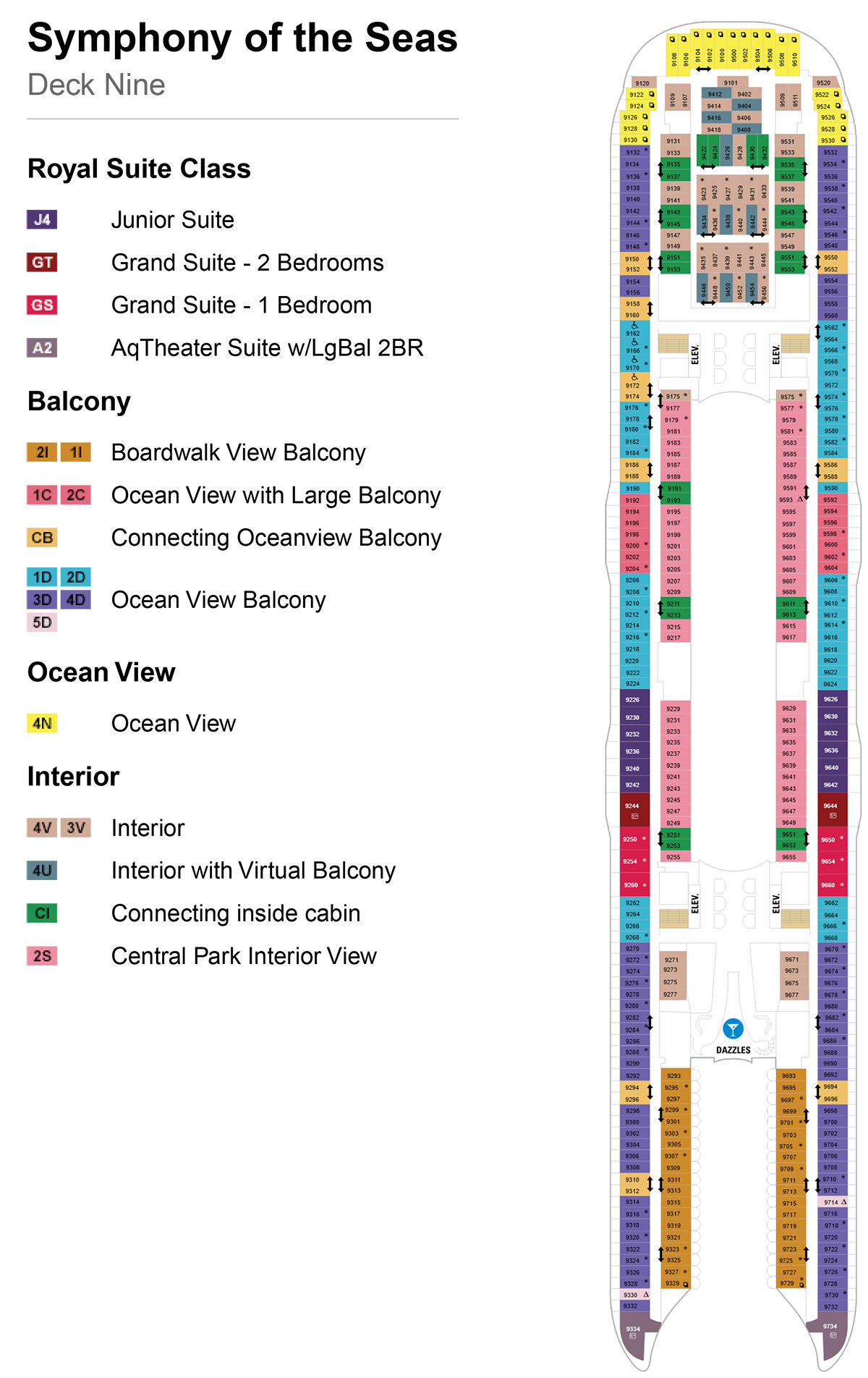 Symphony of the Seas Deck 9