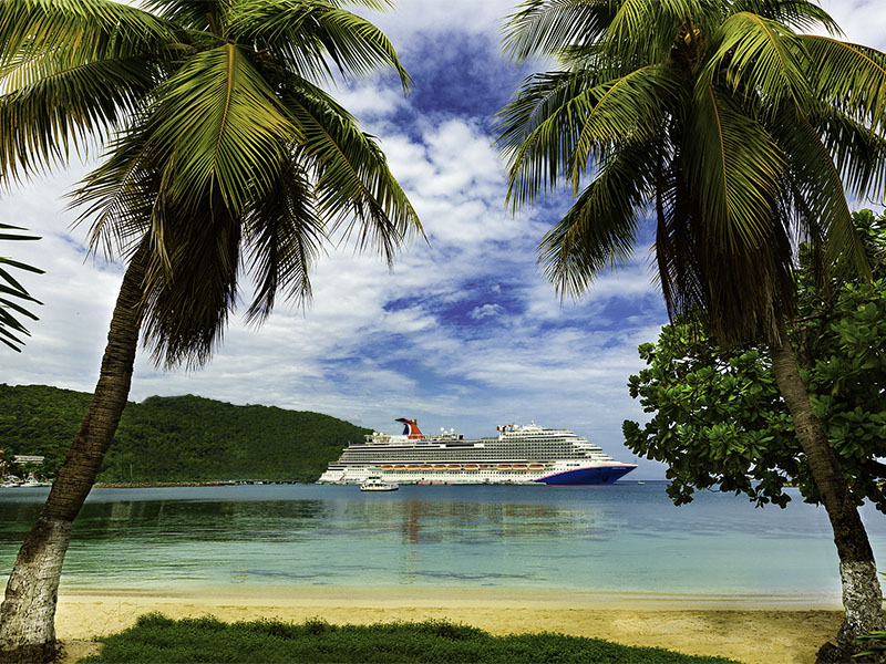 Carnival Cruise Ship at Ocho Rios, Jamaica