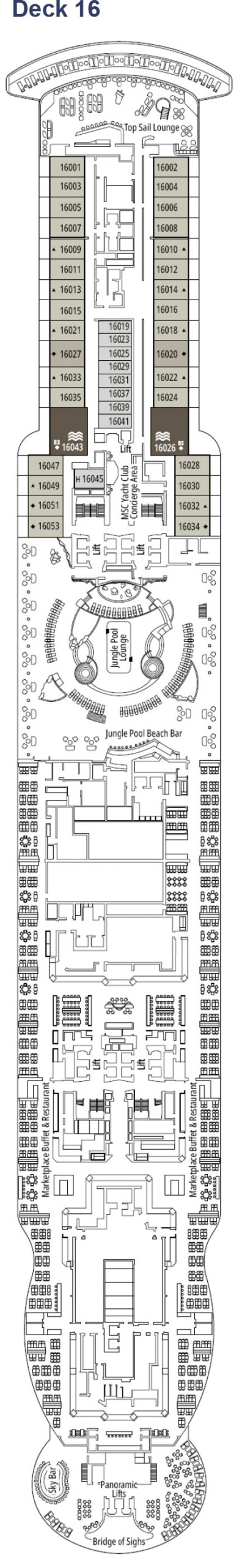 MSC Seascape Deck 16