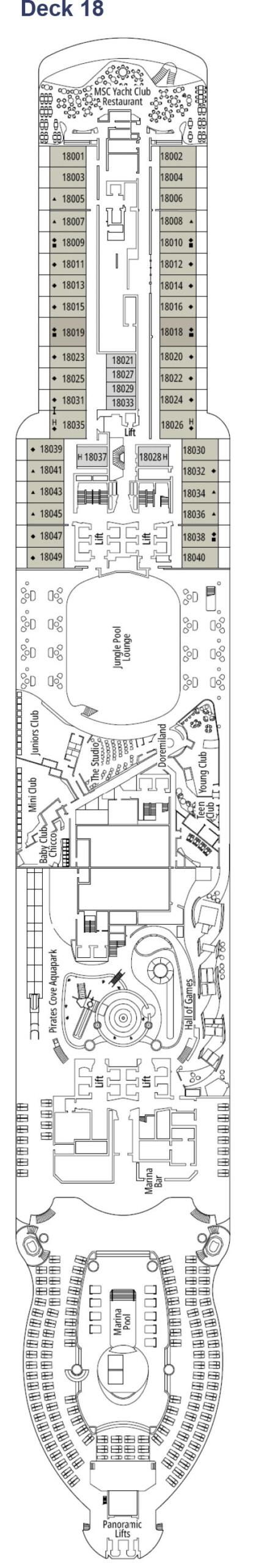 MSC Seascape Deck 18