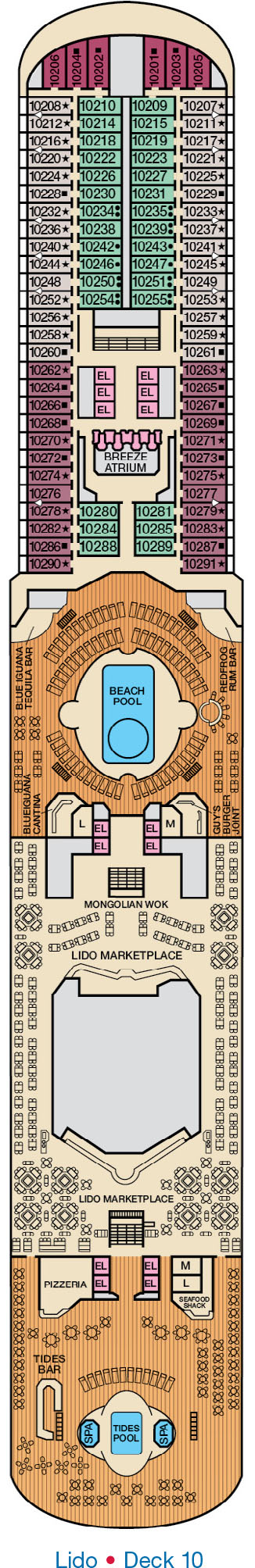 Carnival Breeze Deck 10