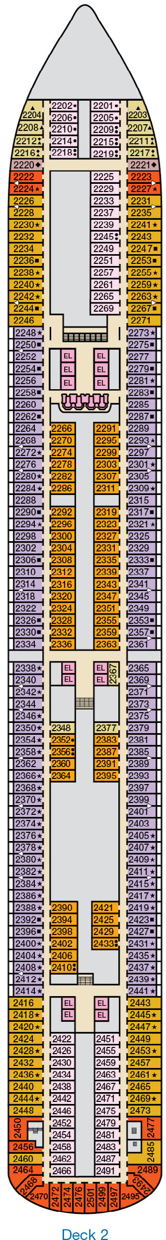 Carnival Breeze Deck 2