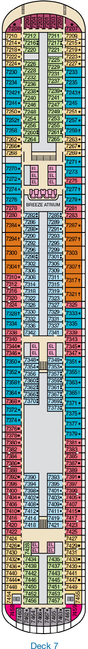 Carnival Breeze Deck 7 Carnival Breeze Deck 7