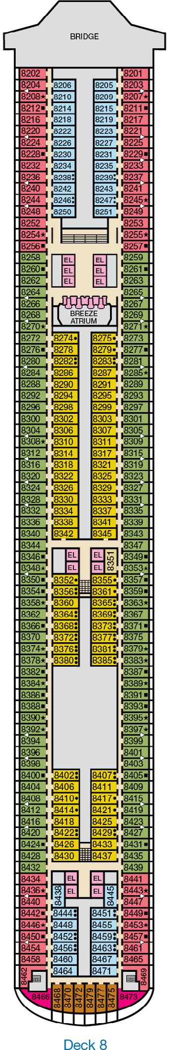 Carnival Breeze Deck 8 Carnival Breeze Deck 8