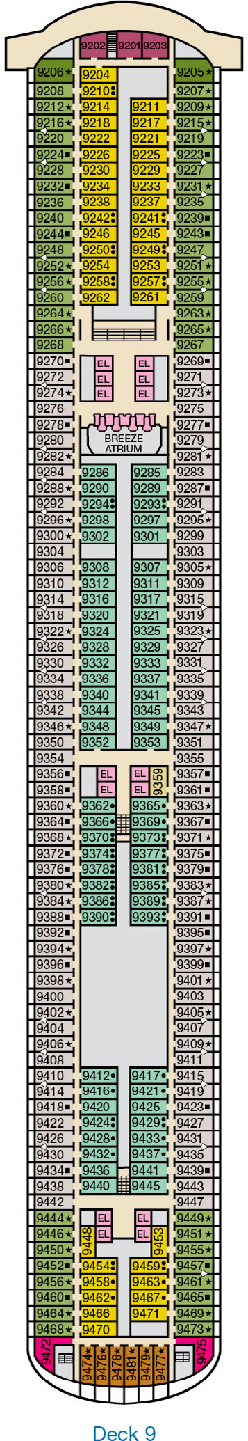 Carnival Breeze Deck 9 Carnival Breeze Deck 9