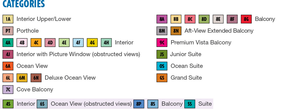 Carnival Breeze Deck Plan Symbols Carnival Breeze Deck Plan Symbols