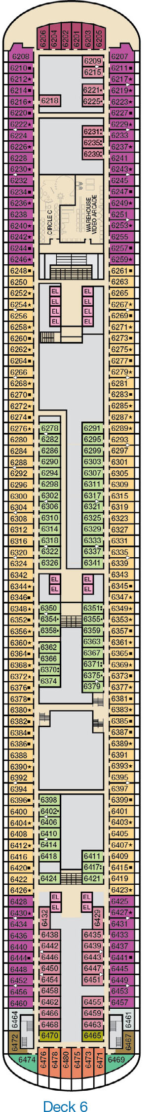 Carnival Horizon Deck 6
