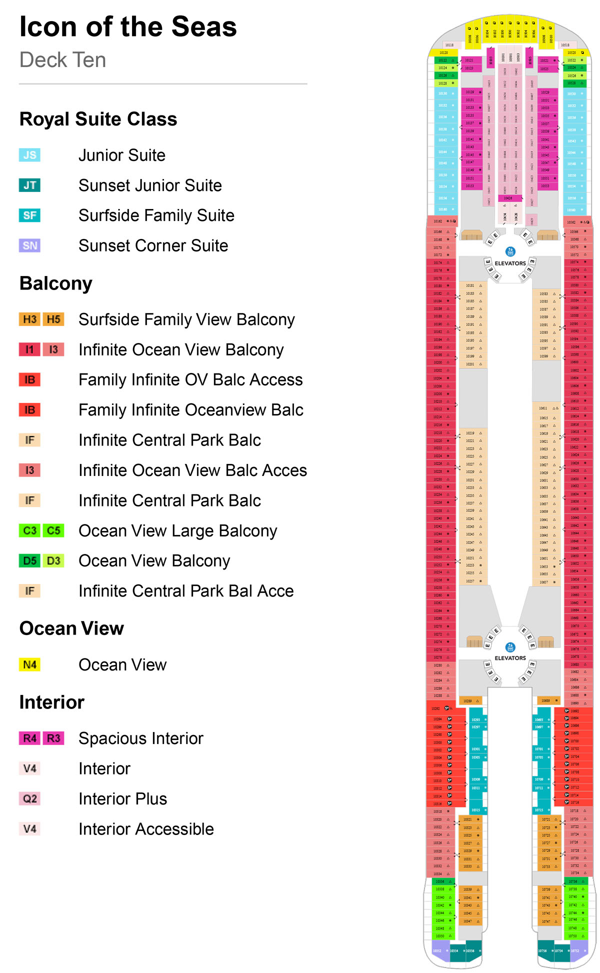 Icon of the Seas Deck 10