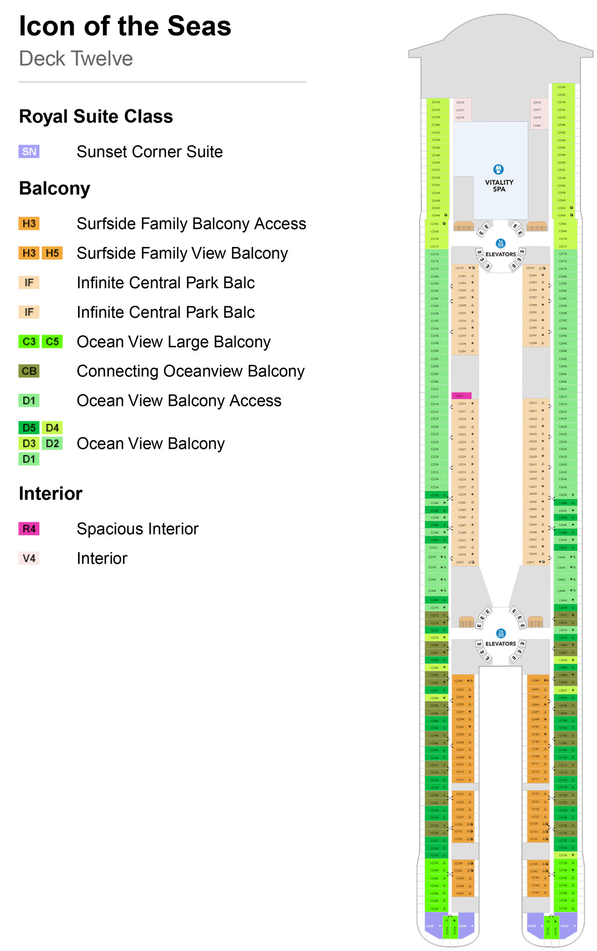 Icon of the Seas Deck 12