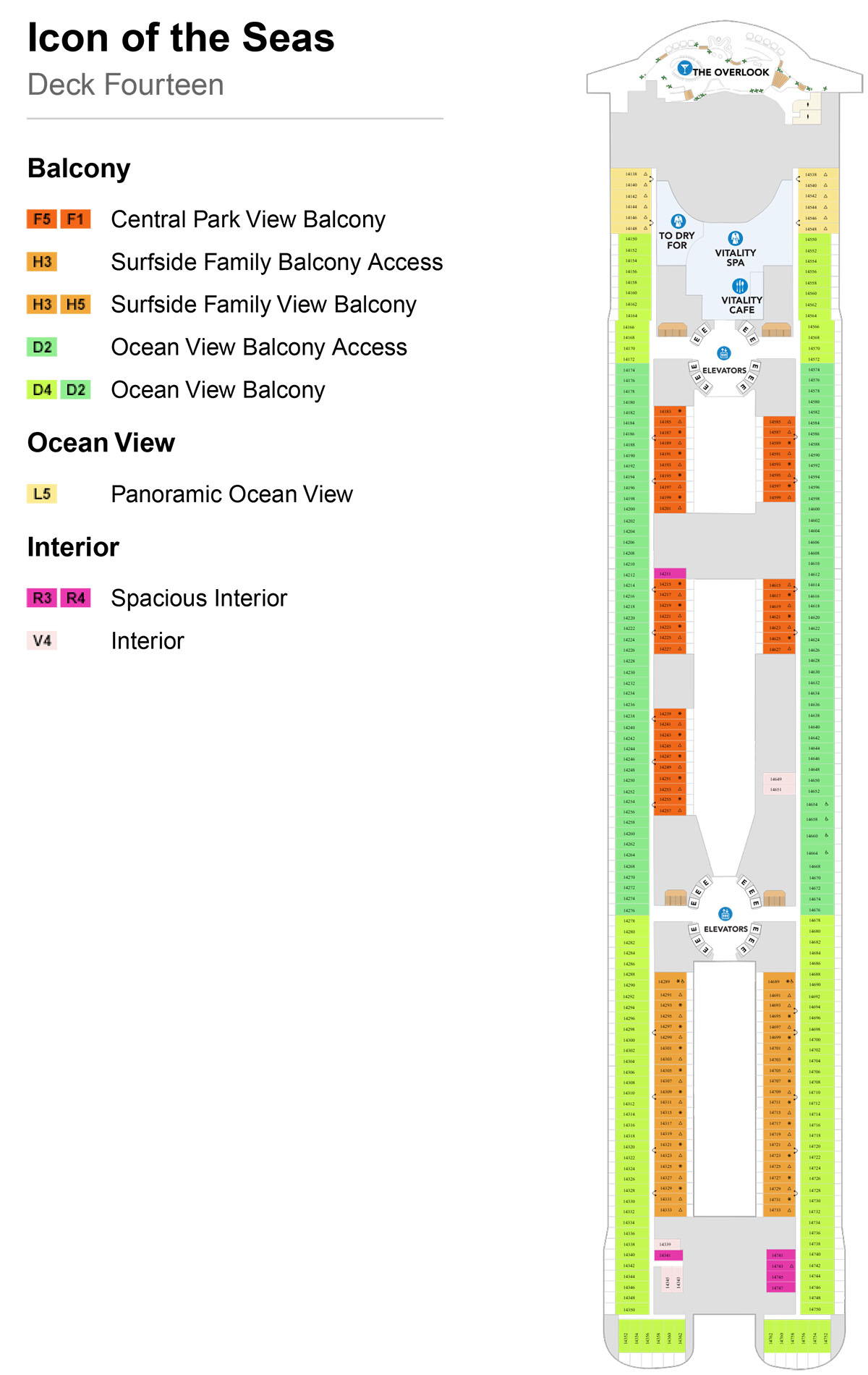 Icon of the Seas Deck 14