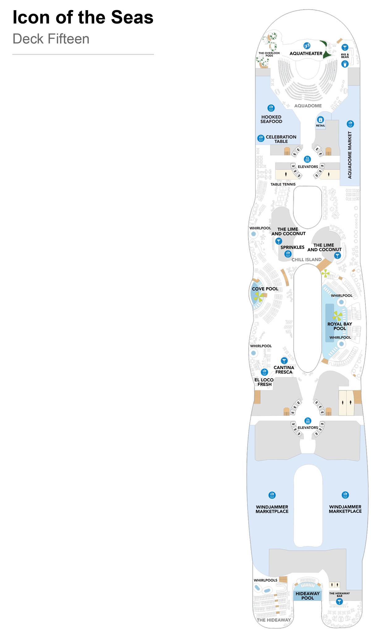 Icon of the Seas Deck 15