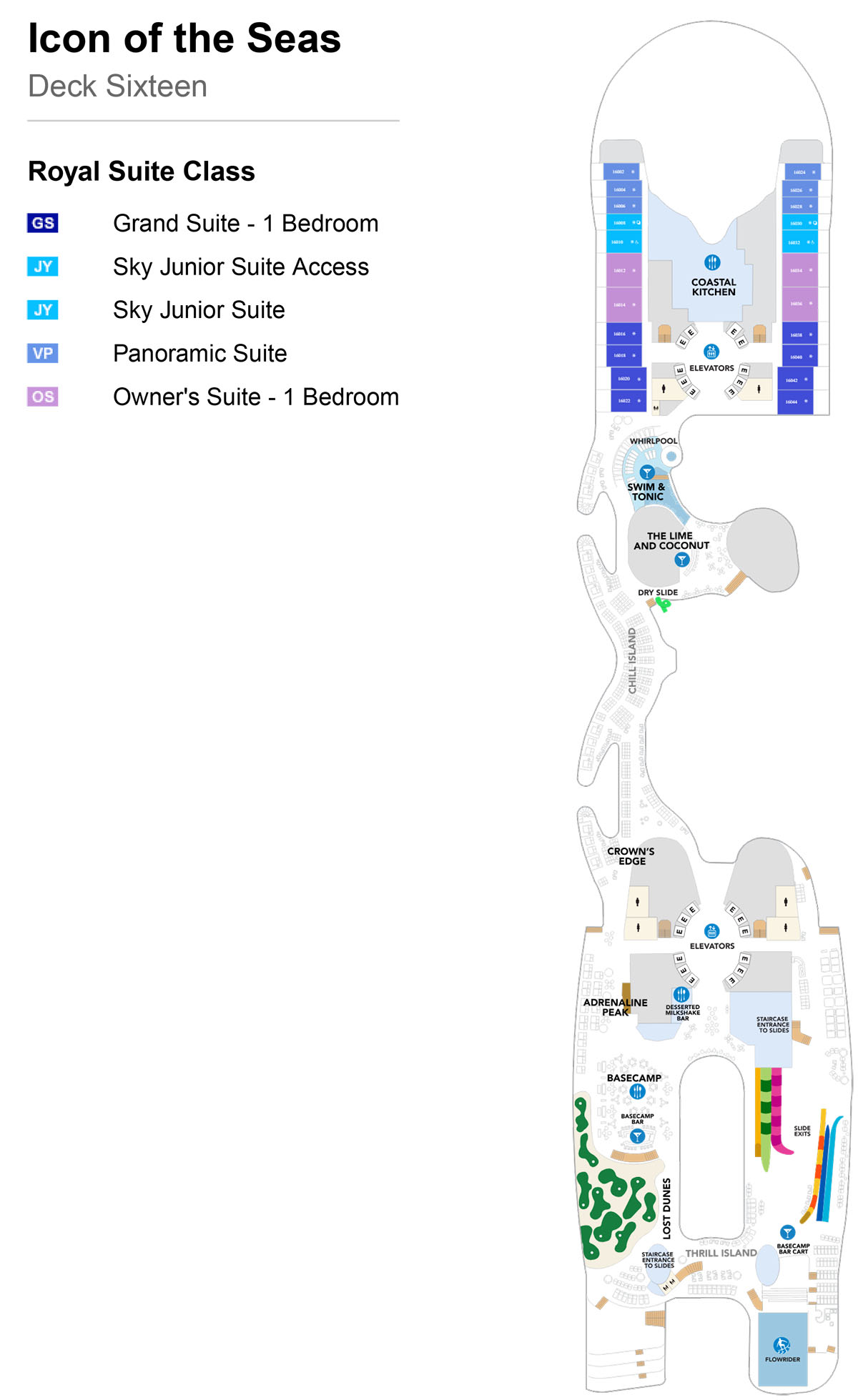 Icon of the Seas Deck 16