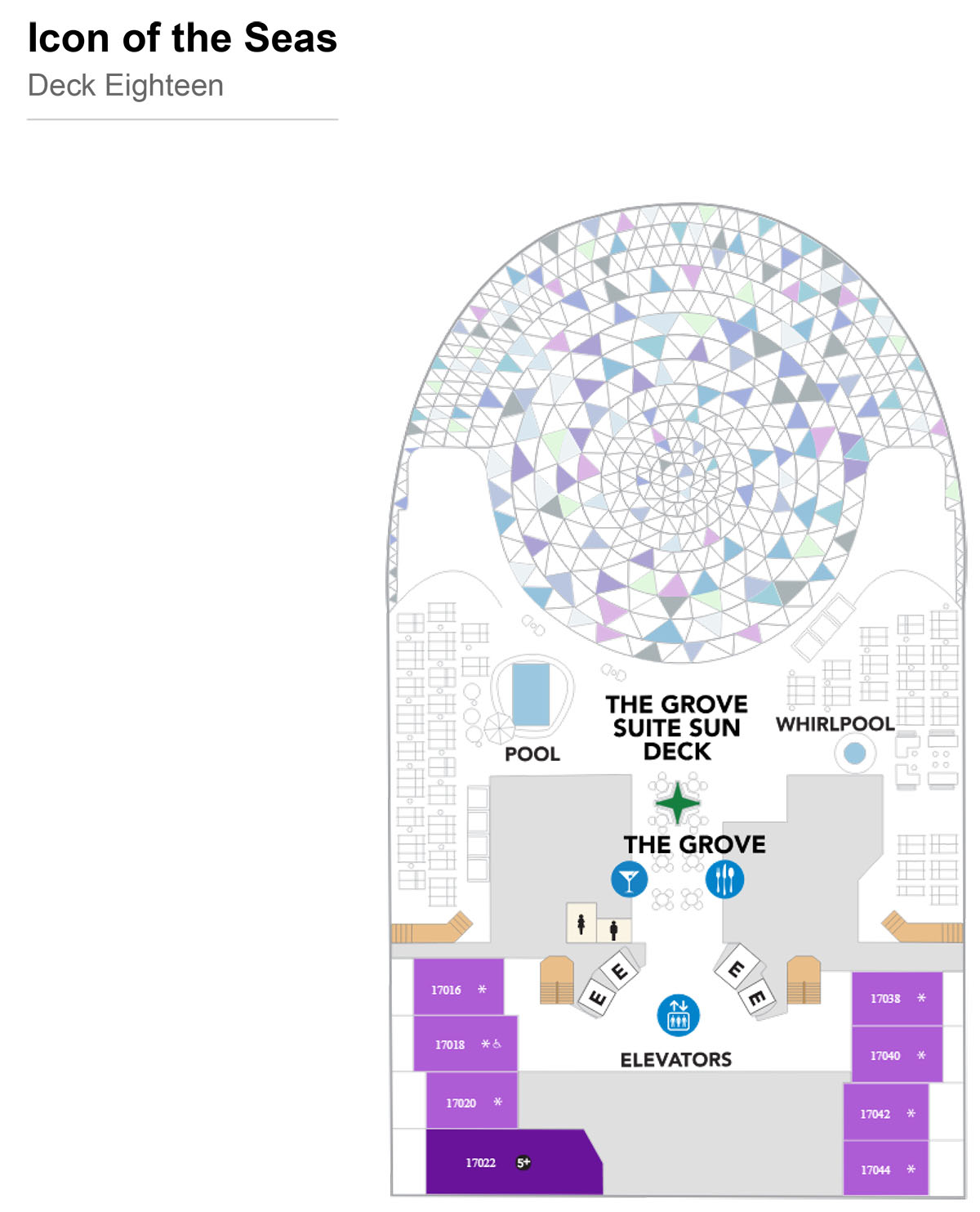 Icon of the Seas Deck 18