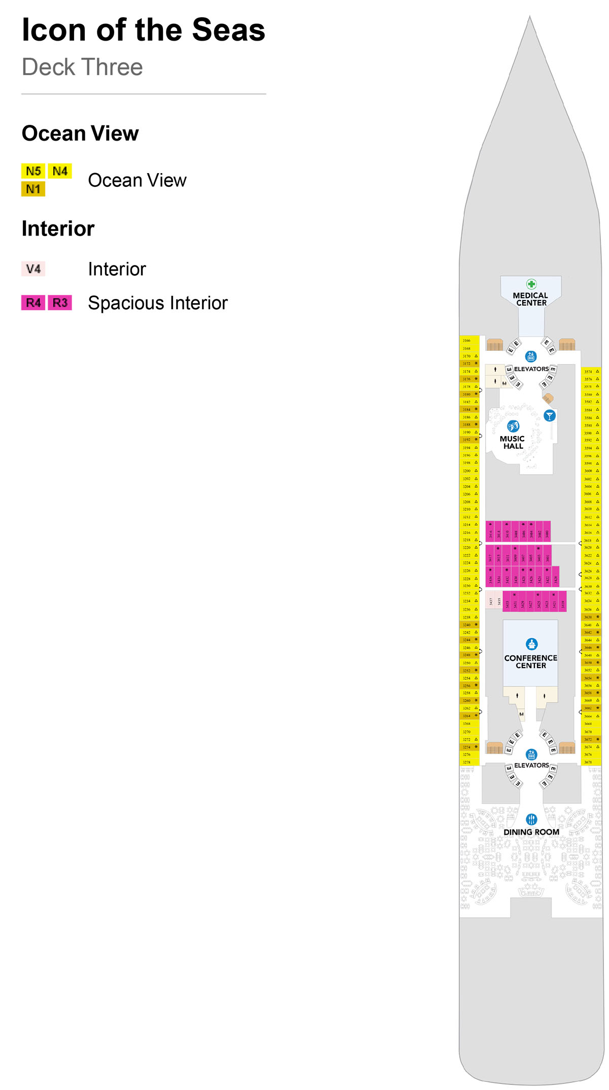 Icon of the Seas Deck 3