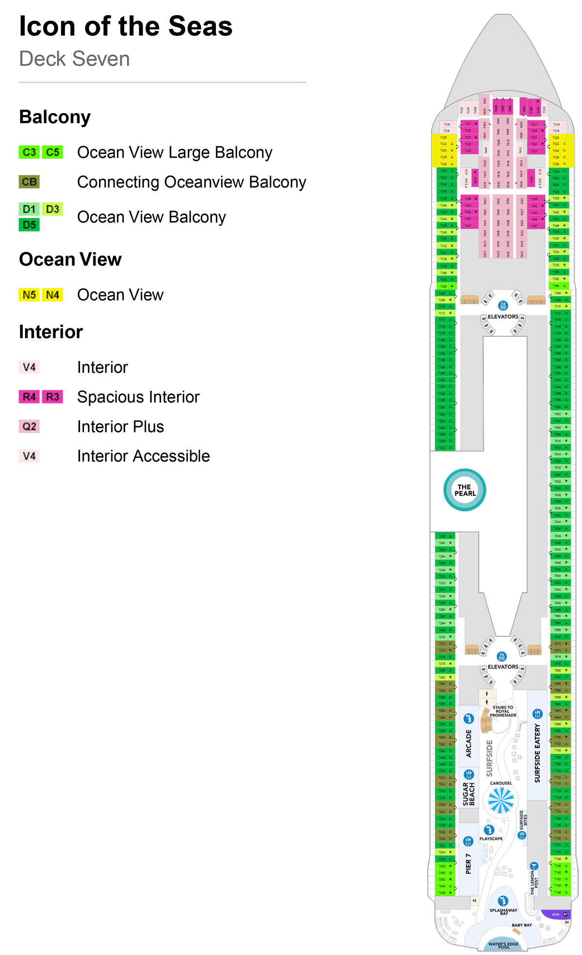 Icon of the Seas Deck 7