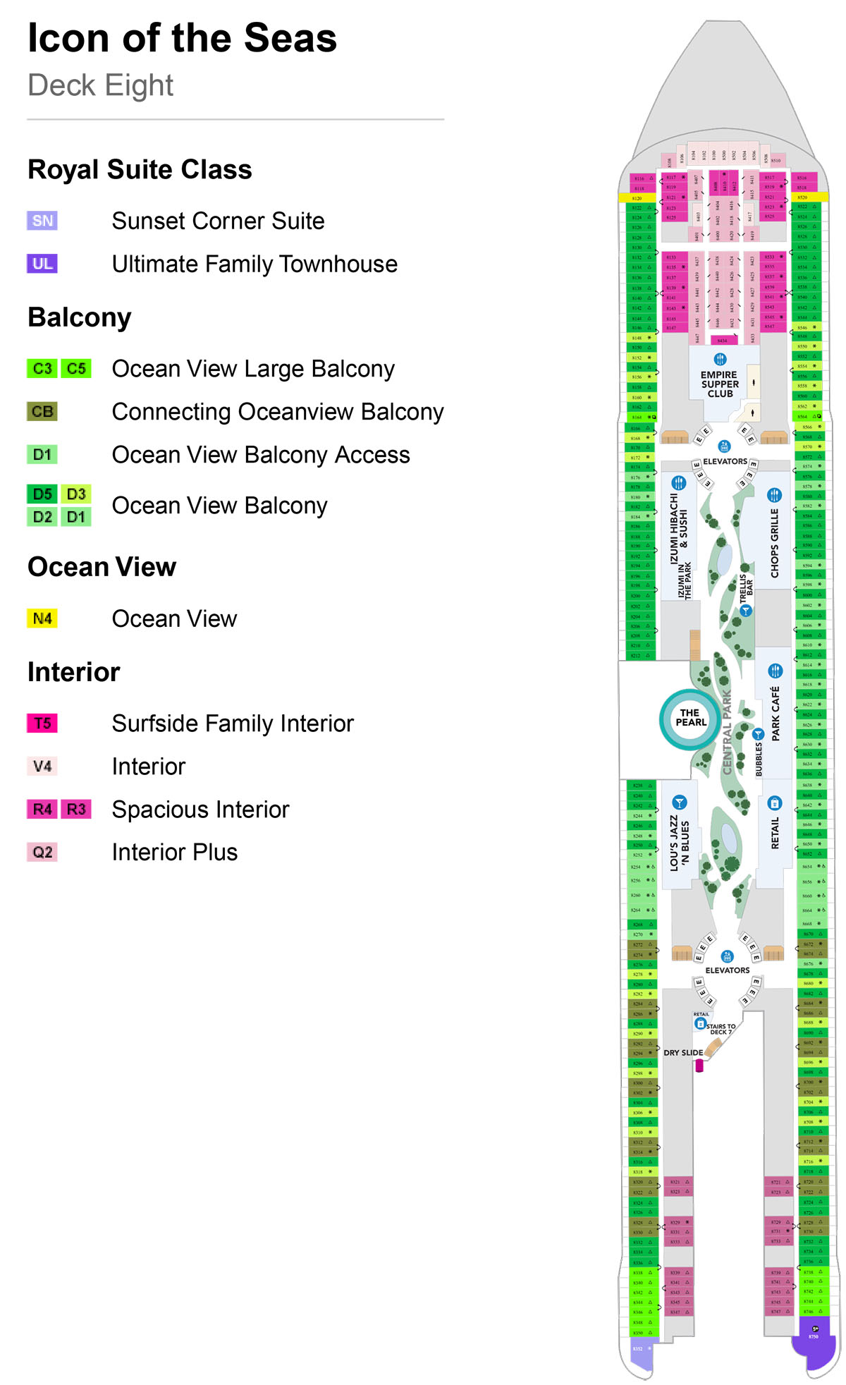 Icon of the Seas Deck 8