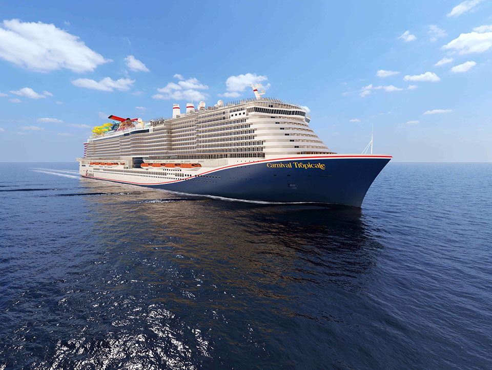 Carnival Tropicale to be delivered in 2028