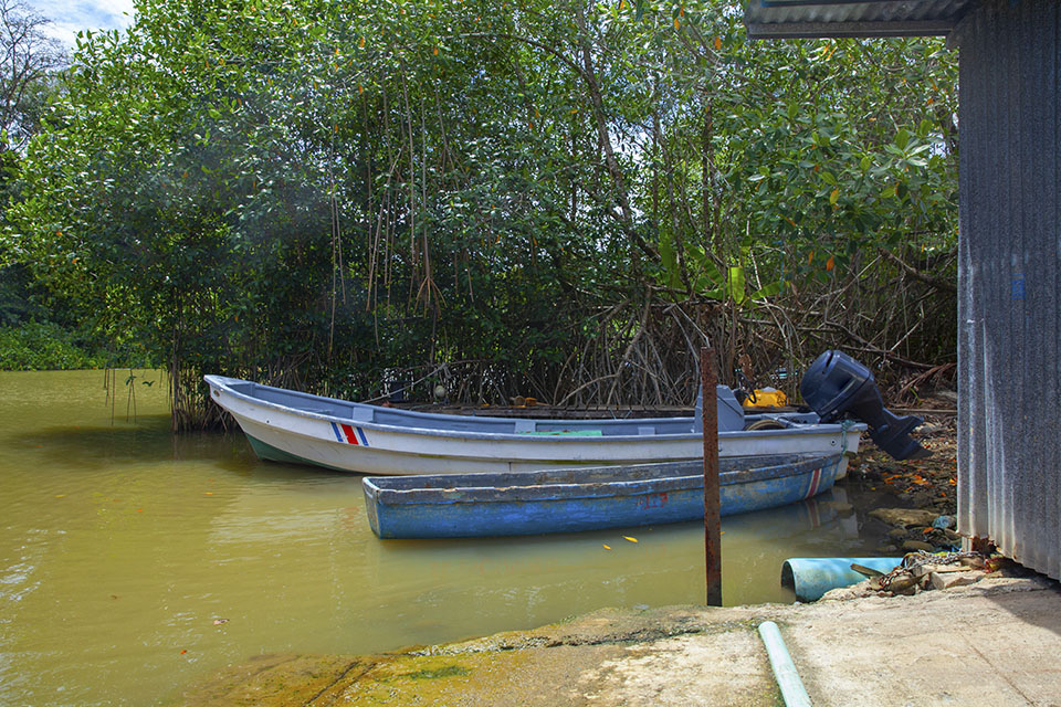 Boats in Tortugero Canals, Costa Rica. Boats in Tortugero Canals, Costa Rica.