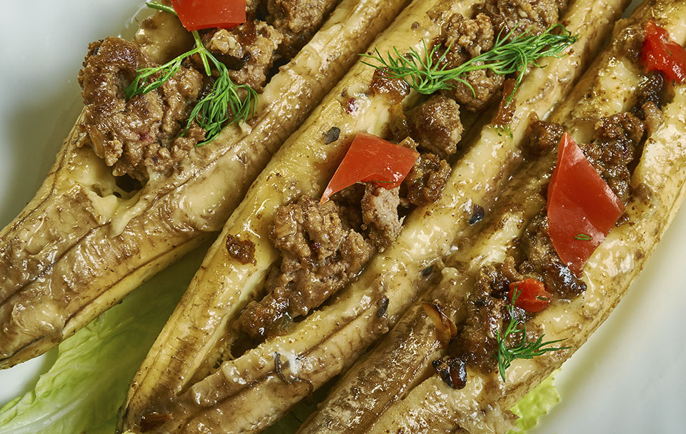 Puerto Rican Stuffed Baked Plantains Puerto Rican Stuffed Baked Plantains