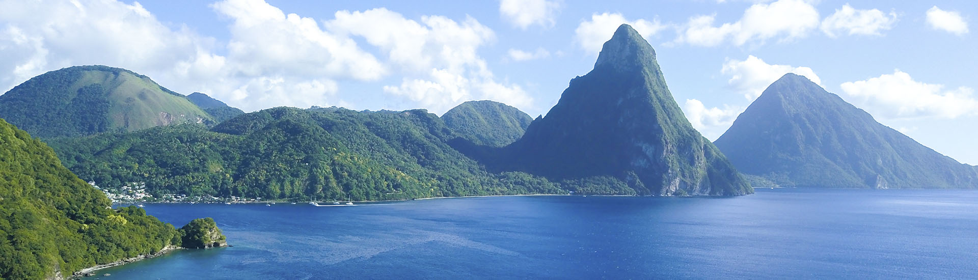 The Pitons Volcanic Plugs on St. Lucia